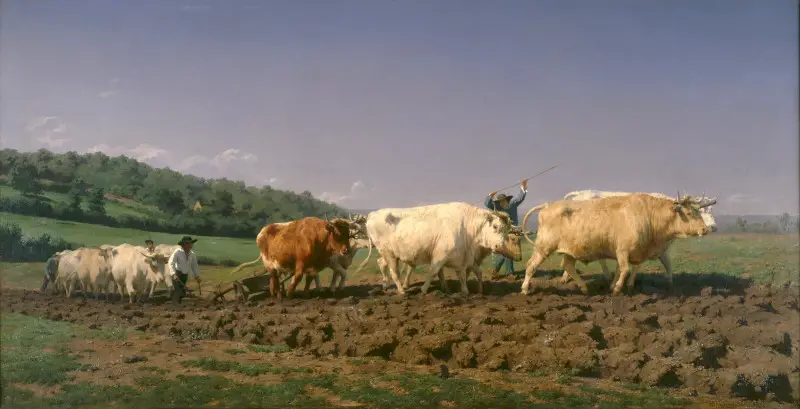 Ploughing in the Nivernais by Rosa Bonheur